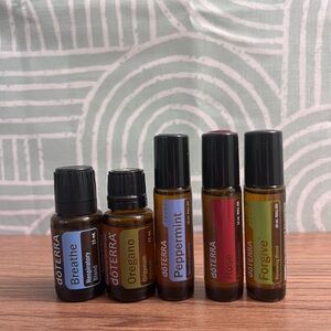 doTERRA Essential Oil Bundle | Breathe Oregano + 3 Touch Rollers | New